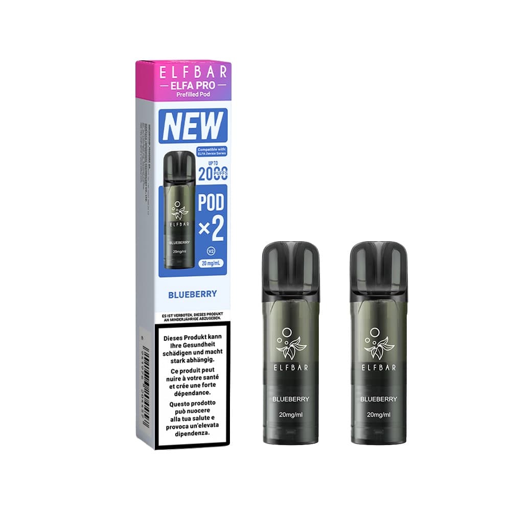ELFBAR Elfa Pro - 2 x 2ml Pods (20mg) – Blueberry