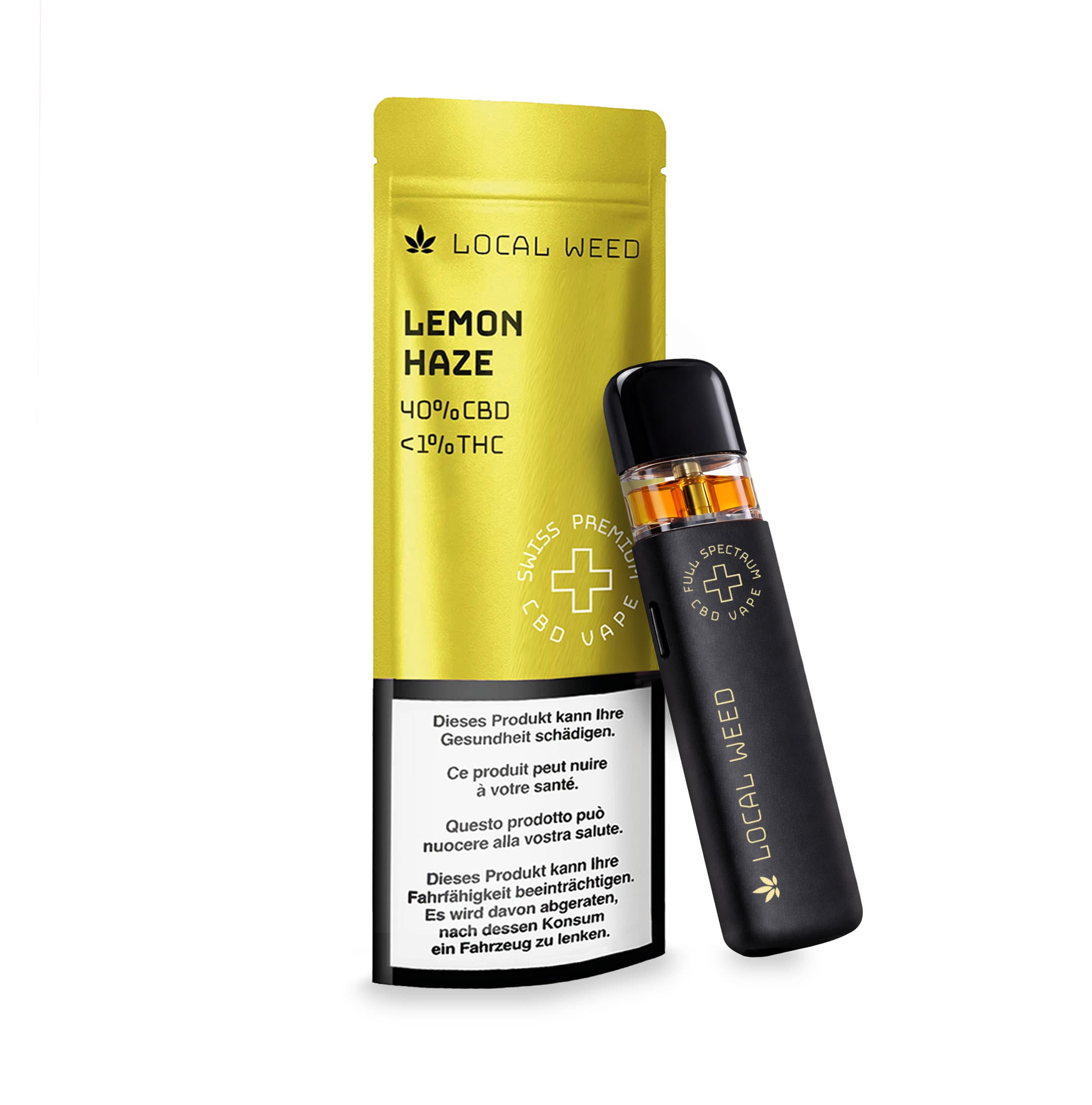 Local Weed CBD Vape Vollspektrum Kit – Lemon Haze (2)