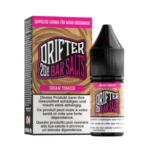 Drifter Bar Salt Liquid 20mg 10ml – Cream Tobacco, E-Liquid, Produktbild 2