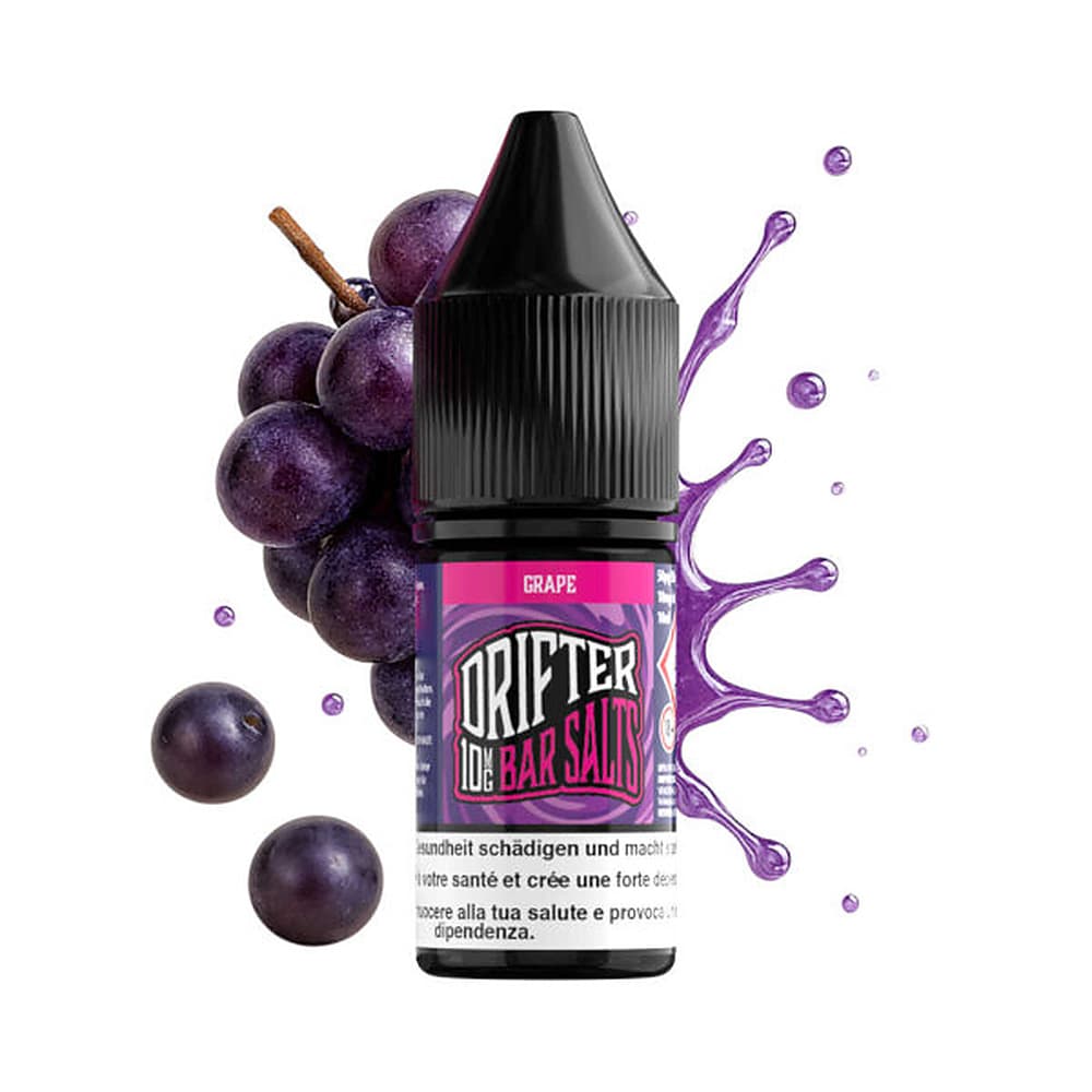 Drifter Bar Salt Liquid 20mg 10ml – Grape, E-Liquid bei iVape Schweiz kaufen