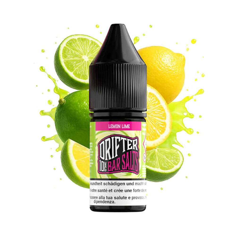 Drifter Bar Salt Liquid 20mg 10ml – Lemon & Lime, E-Liquid bei iVape Schweiz kaufen