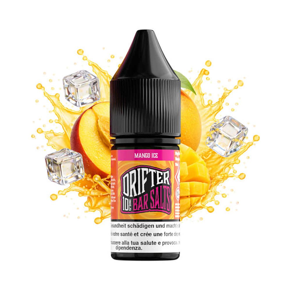 Drifter Bar Salt Liquid 20mg 10ml – Mango Ice, E-Liquid bei iVape Schweiz kaufen