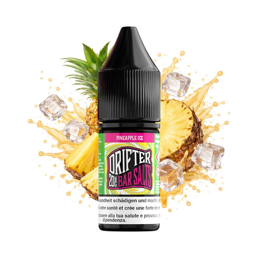 Drifter Bar Salt Liquid 20mg 10ml – Pineapple Ice, E-Liquid bei iVape Schweiz kaufen