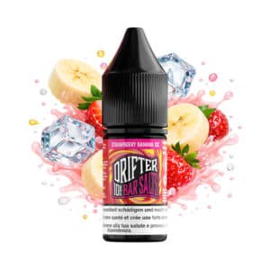 Drifter Bar Salt Liquid 20mg 10ml – Strawberry Banana Ice, E-Liquid bei iVape Schweiz kaufen