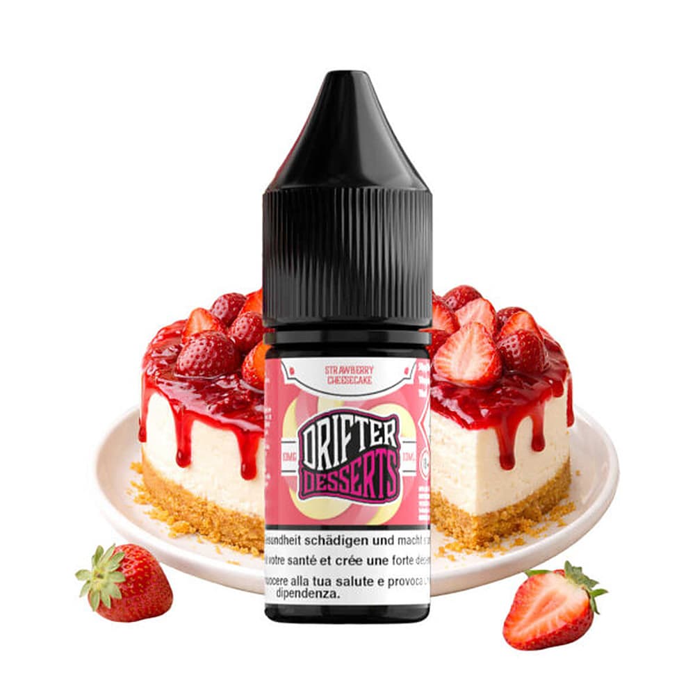 Drifter Dessert Bar Salt Liquid 20mg 10ml – Strawberry Cheesecake, E-Liquid bei iVape Schweiz kaufen