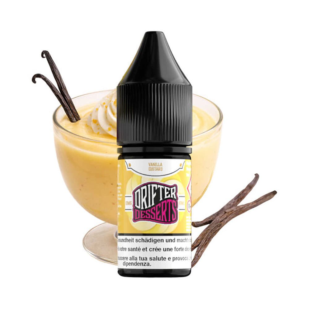 Drifter Dessert Bar Salt Liquid 20mg 10ml – Vanilla Custard, E-Liquid bei iVape Schweiz kaufen