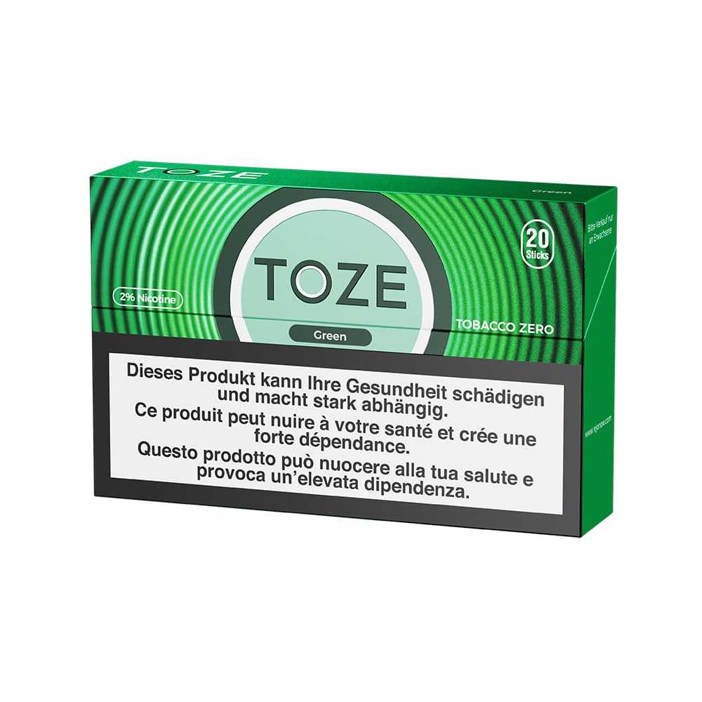 TOZE 20 Sticks – Grün, Vape bei iVape Schweiz kaufen