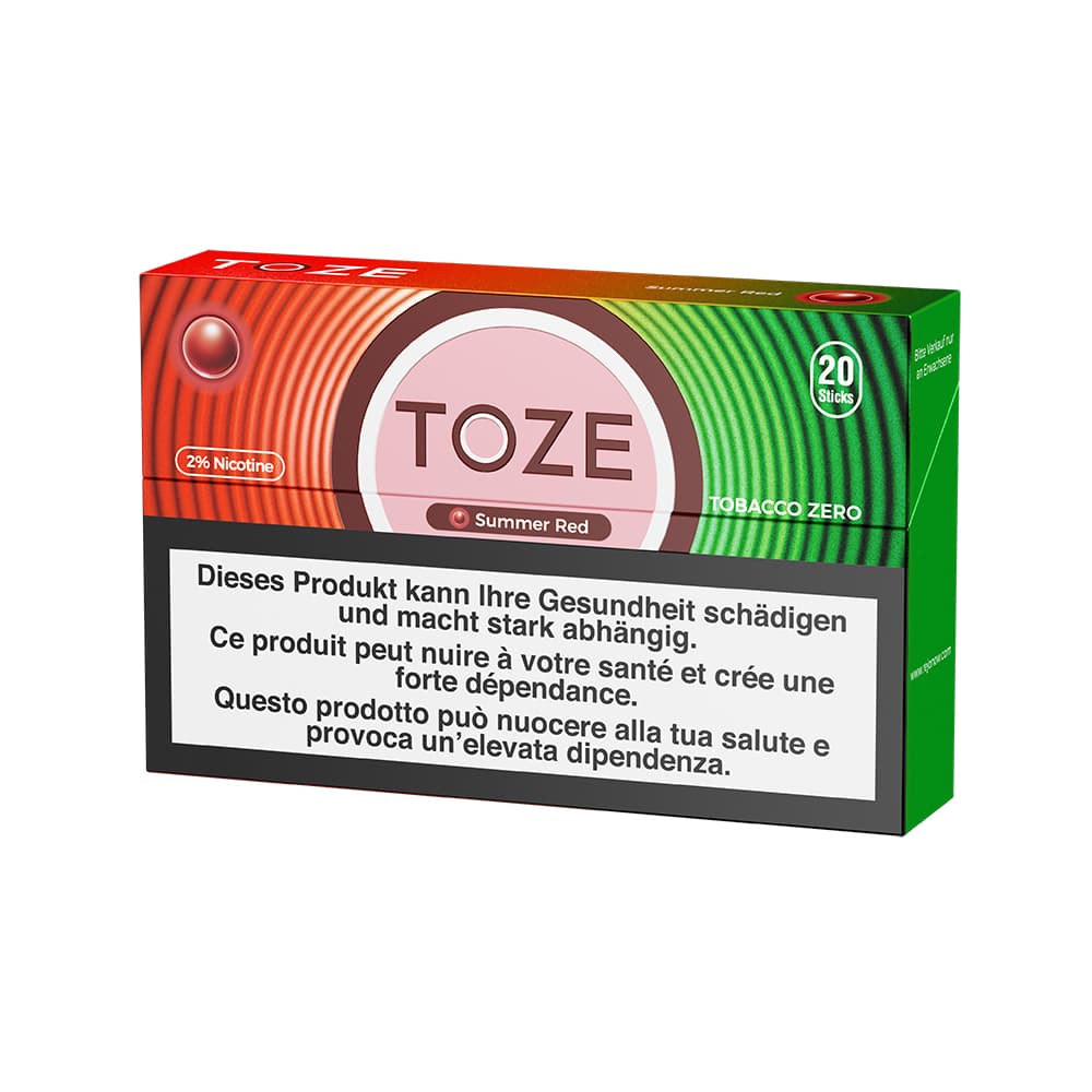 TOZE 20 Sticks – Sommer Rot, Vape bei iVape Schweiz kaufen
