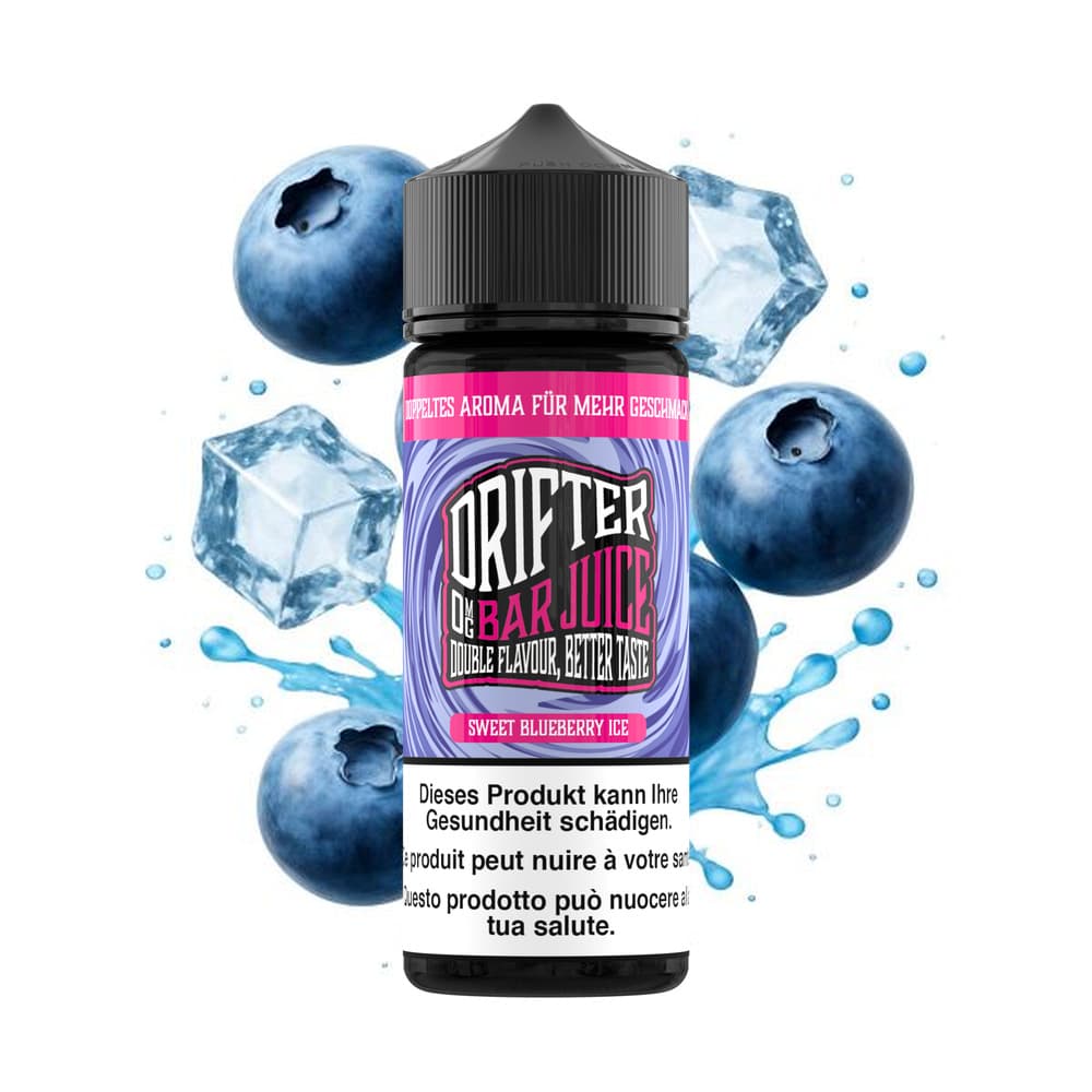 Drifter Bar Juice Shortfill 0mg 100ml – Sweet Blueberry Ice, E-Liquid bei iVape Schweiz kaufen