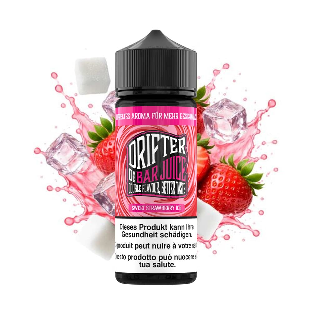 Drifter Bar Juice Shortfill 0mg 100ml – Sweet Strawberry Ice, E-Liquid bei iVape Schweiz kaufen