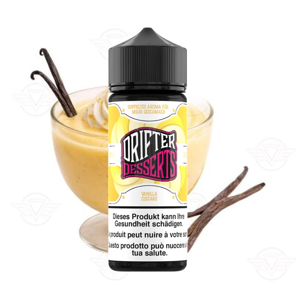 Drifter Dessert Bar Juice Shortfill 0mg 100ml – Vanilla Custard, E-Liquid bei iVape Schweiz kaufen