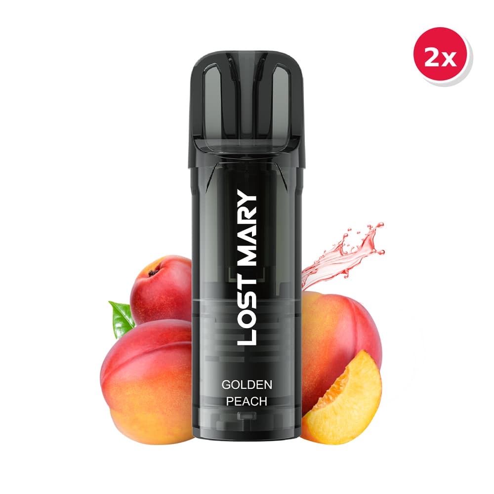 LOST MARY WAVI Pod 2 x 2ml Pods (20mg) – Golden Peach, Pod-System bei iVape Schweiz kaufen