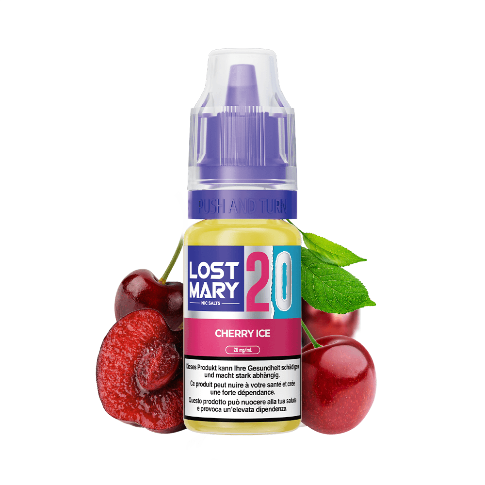 LOST MARY Liquid 20mg 10ml – Cherry Ice, E-Liquid bei iVape Schweiz kaufen