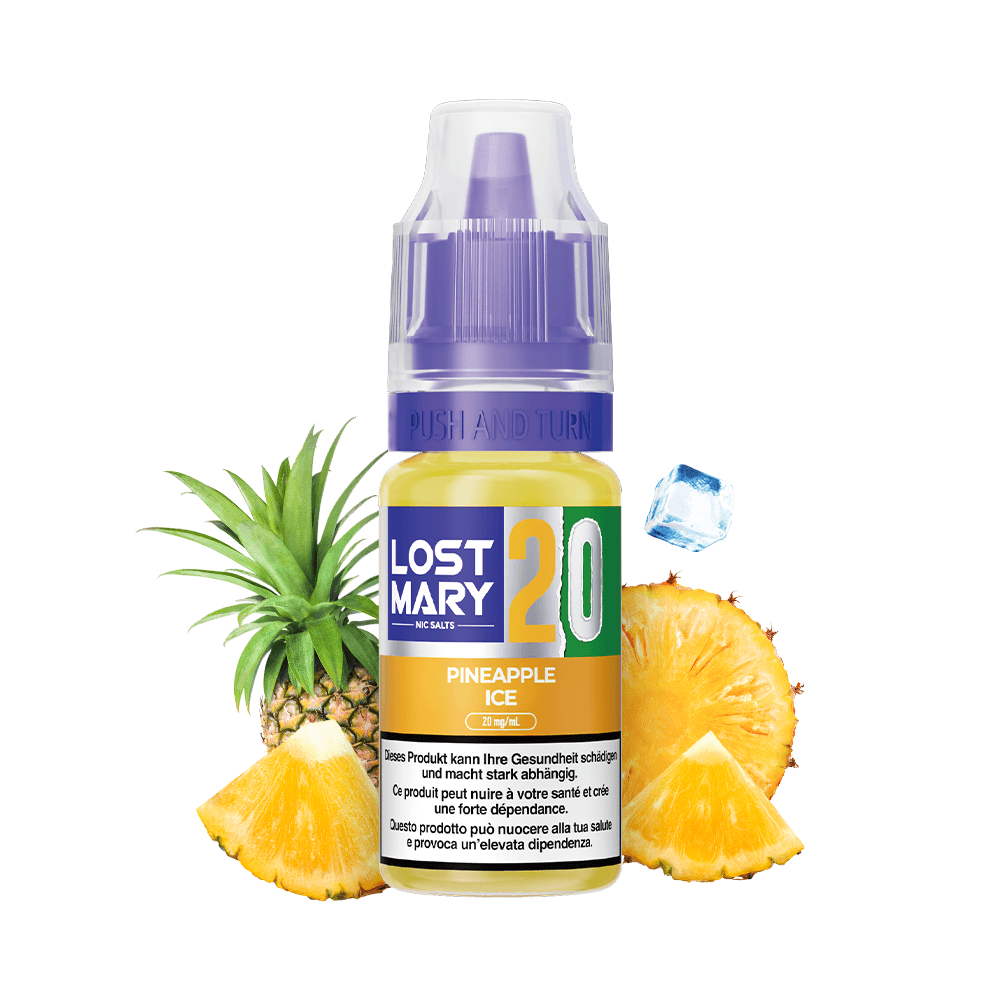 LOST MARY Liquid 20mg 10ml – Pineapple Ice, E-Liquid bei iVape Schweiz kaufen