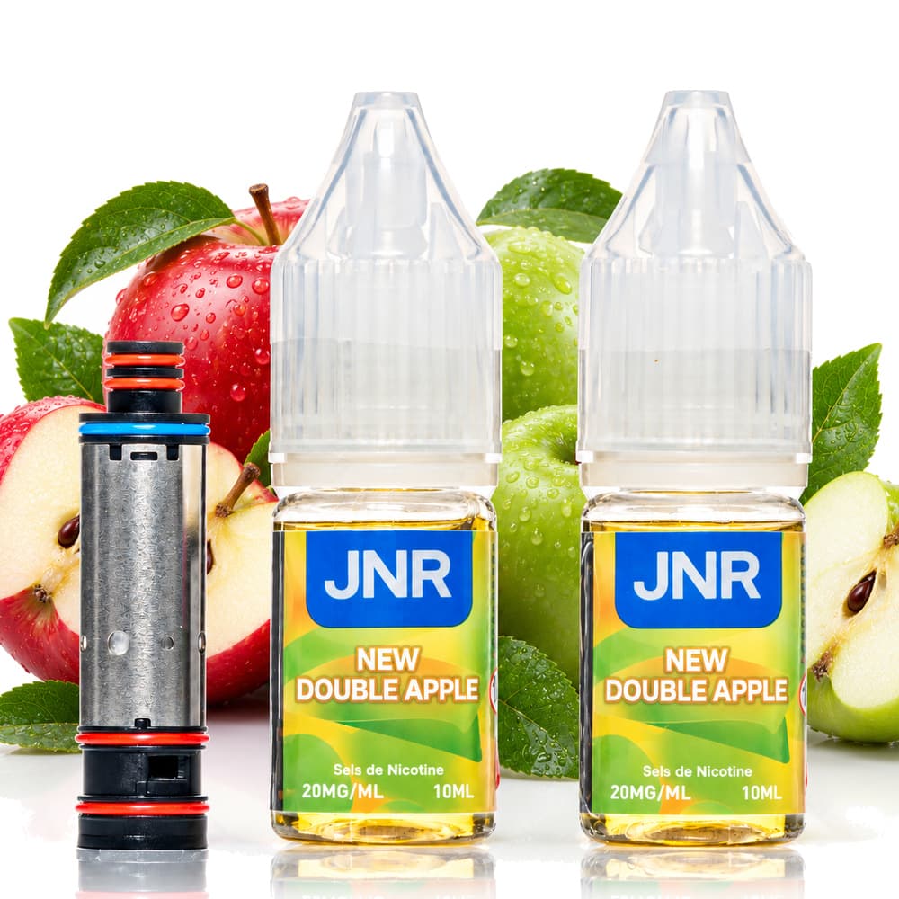 JNR Falcon Infinity 55k Coil & Liquids – New Double Apple, Hybrid-Vape bei iVape Schweiz kaufen