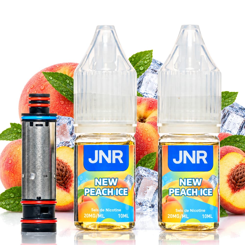 JNR Falcon Infinity 55k Coil & Liquids – New Peach Ice, Hybrid-Vape bei iVape Schweiz kaufen