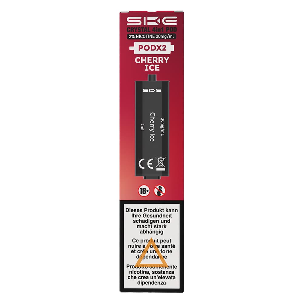 SKE Crystal 4 in 1 2x2ml Pods (20mg) – Cherry Ice (2)