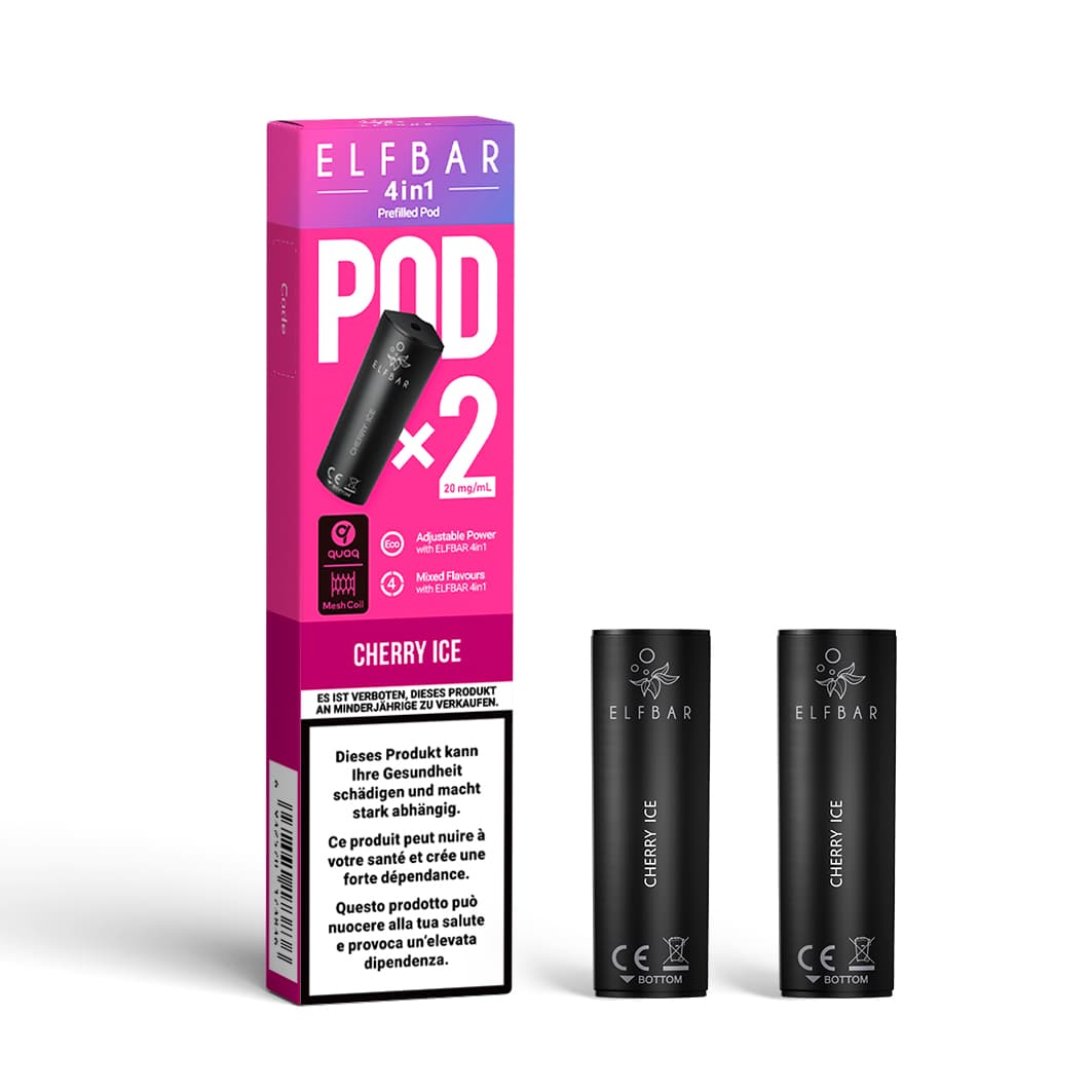 ELFBAR 4 in 1 2x2ml Pods (20mg) – Cherry Ice