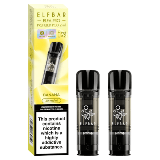 ELFBAR Elfa Pro – 2 x 2ml Pods (20mg) – Banana