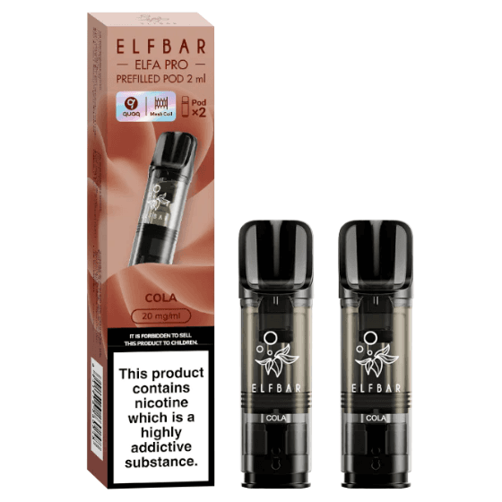 ELFBAR Elfa Pro – 2 x 2ml Pods (20mg) – Cola