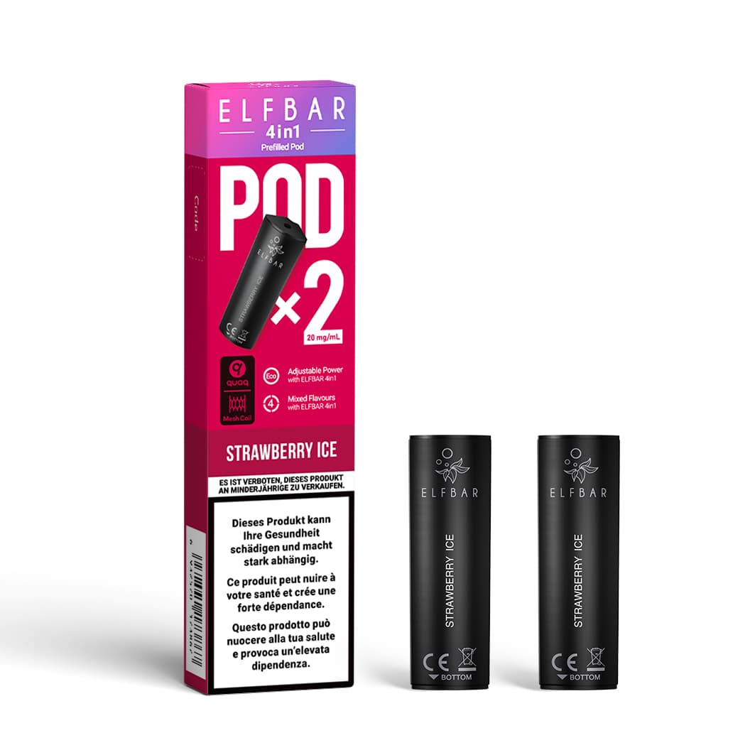 ELFBAR 4 in 1 2x2ml Pods (20mg) – Strawberry Ice