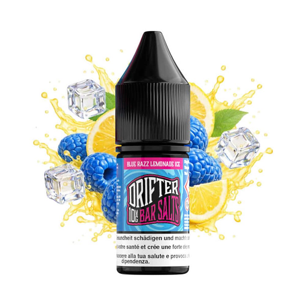 Drifter Bar Salt Liquid 20mg 10ml – Blue Razz Lemonade Ice, E-Liquid bei iVape Schweiz kaufen
