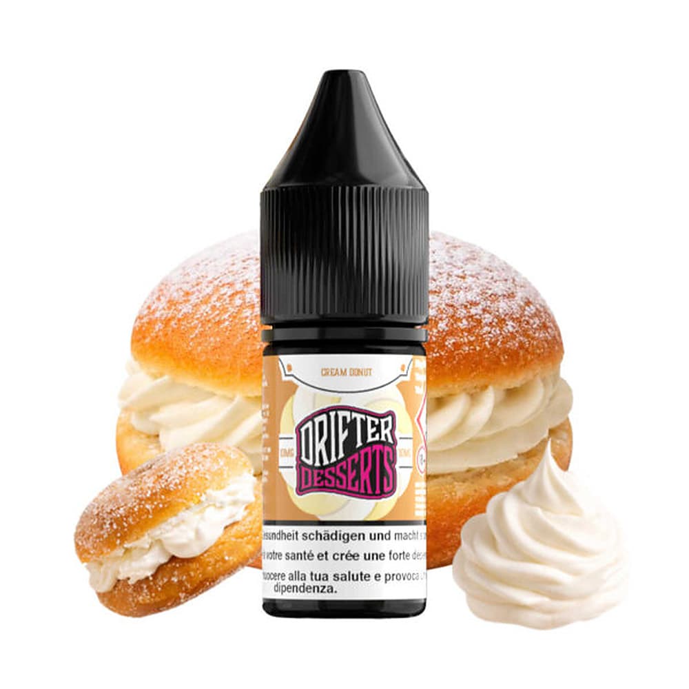 Drifter Dessert Bar Salt Liquid 20mg 10ml – Cream Donut, E-Liquid bei iVape Schweiz kaufen