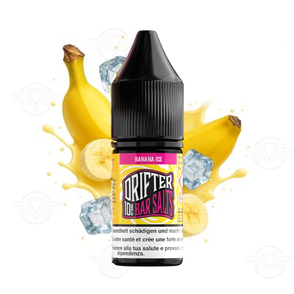 Drifter Bar Salt Liquid 10mg 10ml – Banana Ice, E-Liquid bei iVape Schweiz kaufen