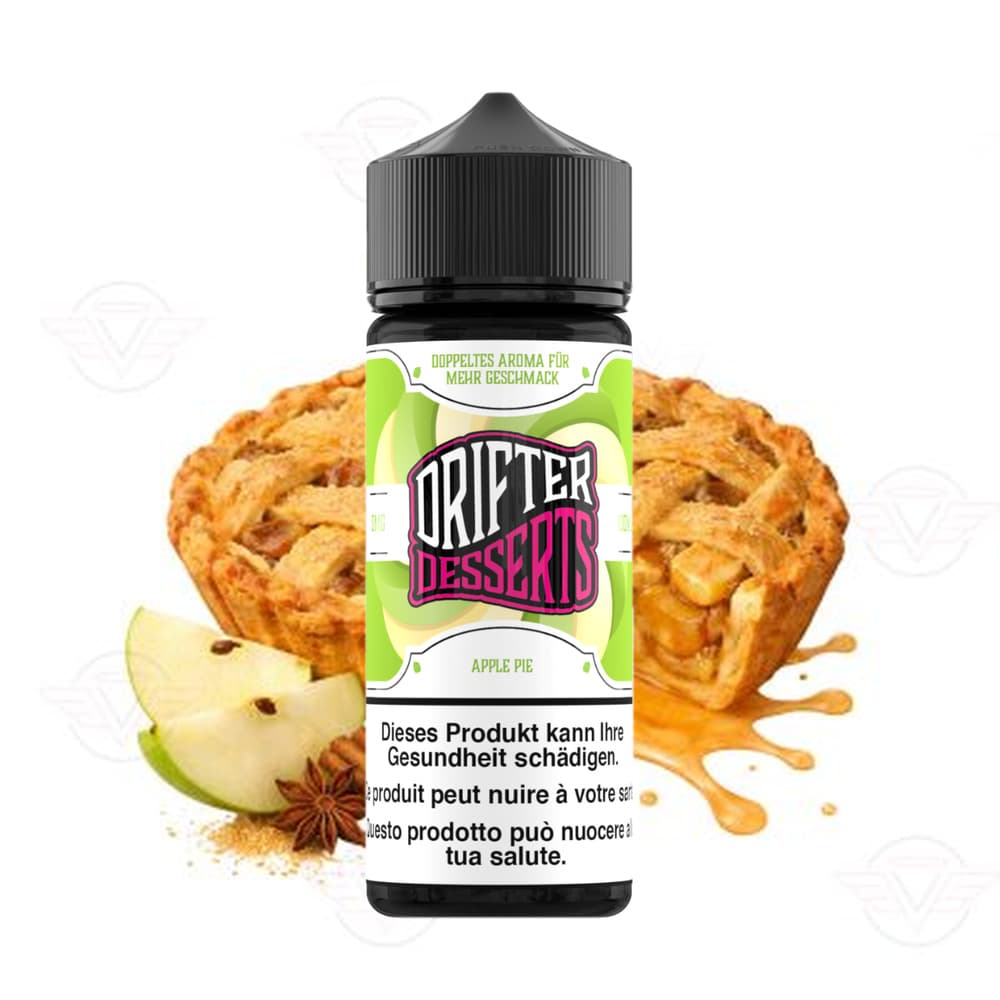 Drifter Dessert Bar Juice Shortfill 0mg 100ml – Apple Pie, E-Liquid bei iVape Schweiz kaufen