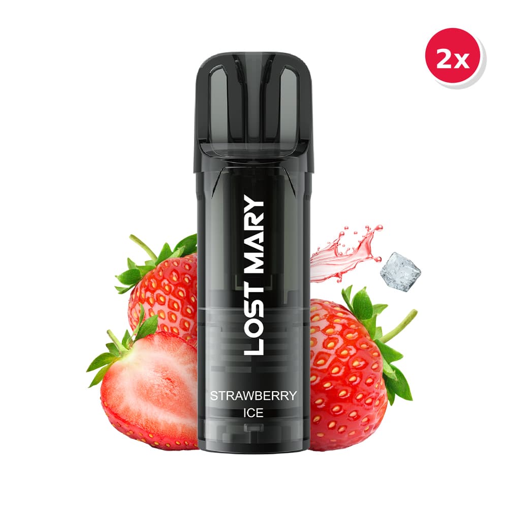 LOST MARY WAVI Pod 2 x 2ml Pods (20mg) – Strawberry Ice, Pod-System bei iVape Schweiz kaufen