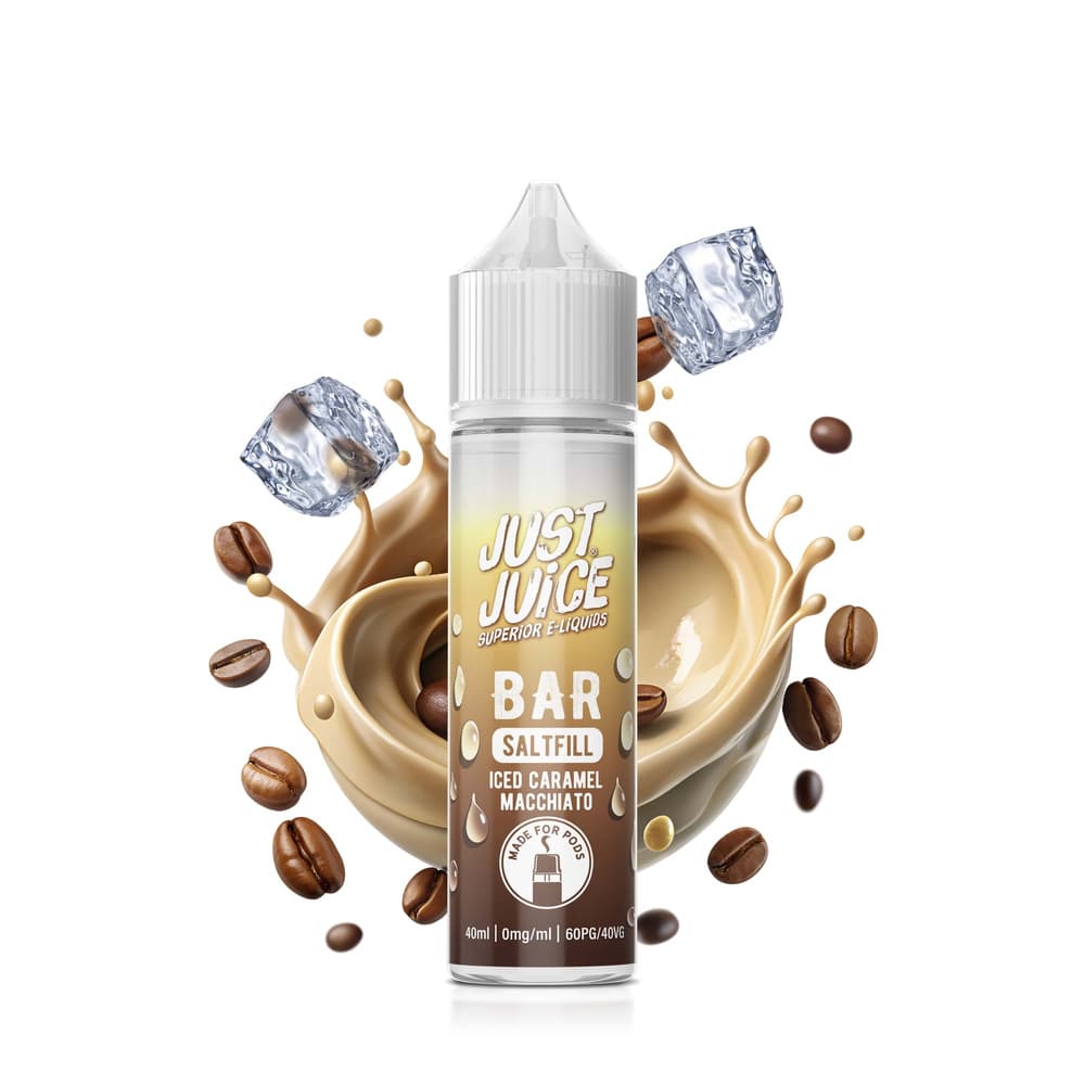 Just Juice Shortfill Iced Caramel Macchiato – 40ml, E-Liquid bei iVape Schweiz kaufen