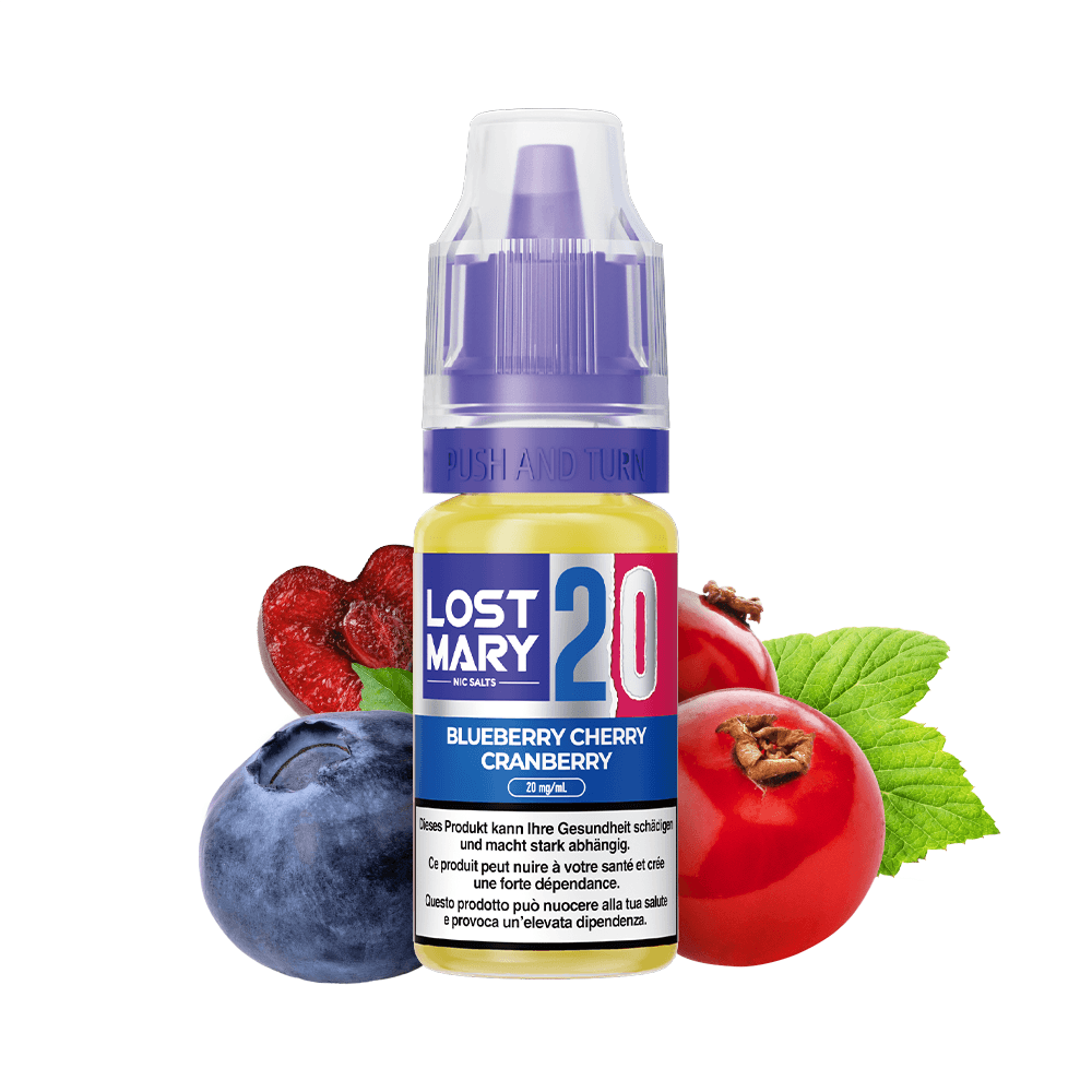 LOST MARY Liquid 20mg 10ml – Blueberry Cherry Cranberry, E-Liquid bei iVape Schweiz kaufen