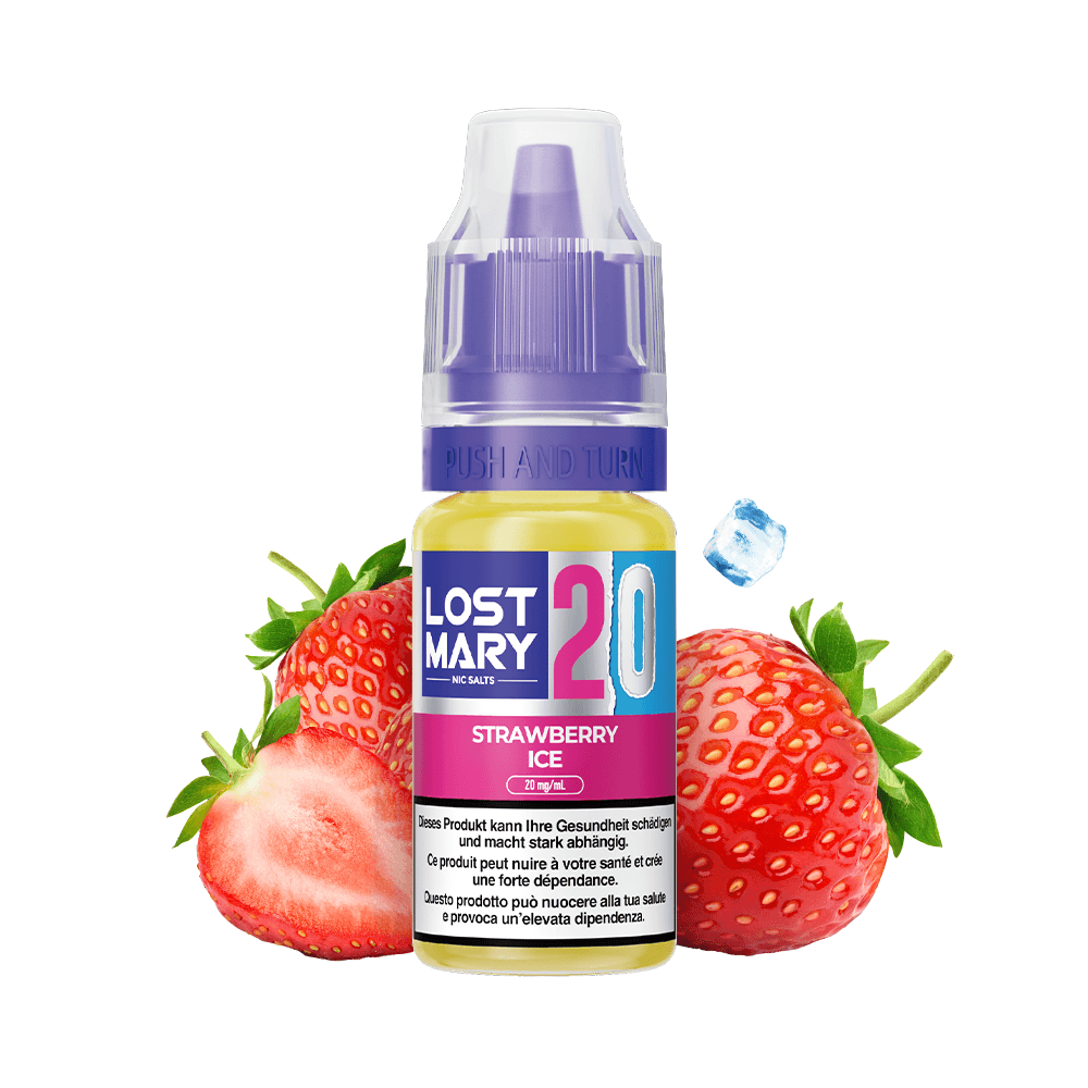 LOST MARY Liquid 20mg 10ml – Strawberry Ice, E-Liquid bei iVape Schweiz kaufen