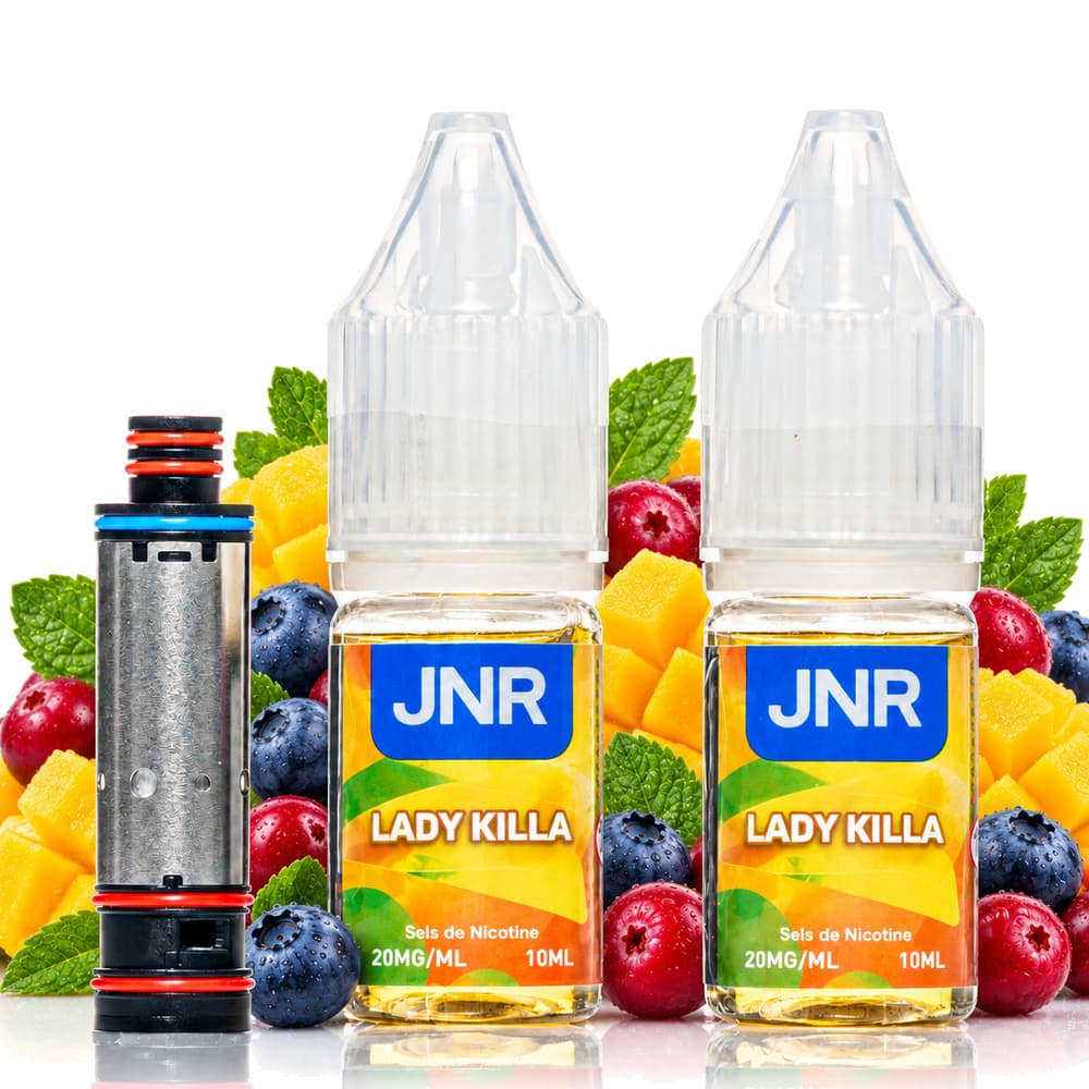 JNR Falcon Infinity 55k Coil & Liquids – Lady Killa, Hybrid-Vape bei iVape Schweiz kaufen