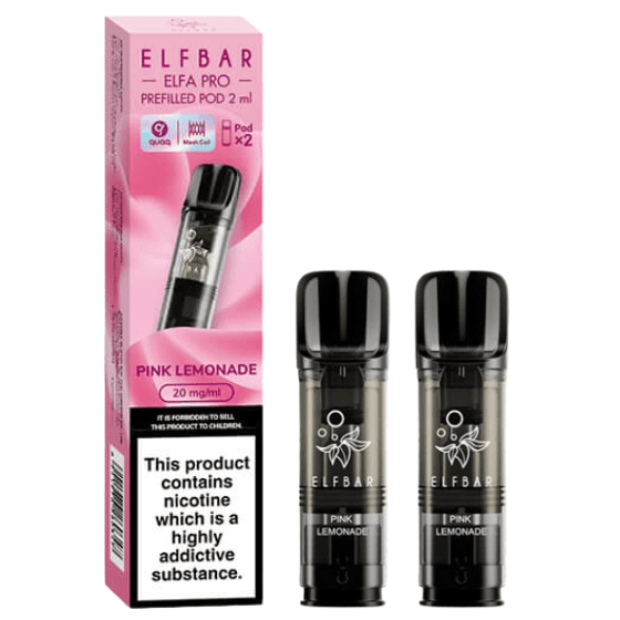 ELFBAR Elfa Pro – 2 x 2ml Pods (20mg) – Pink Lemonade