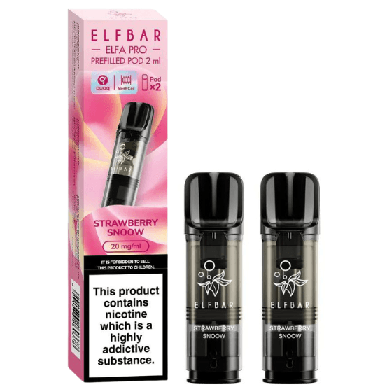 ELFBAR Elfa Pro – 2 x 2ml Pods (20mg) – Strawberry Snoow
