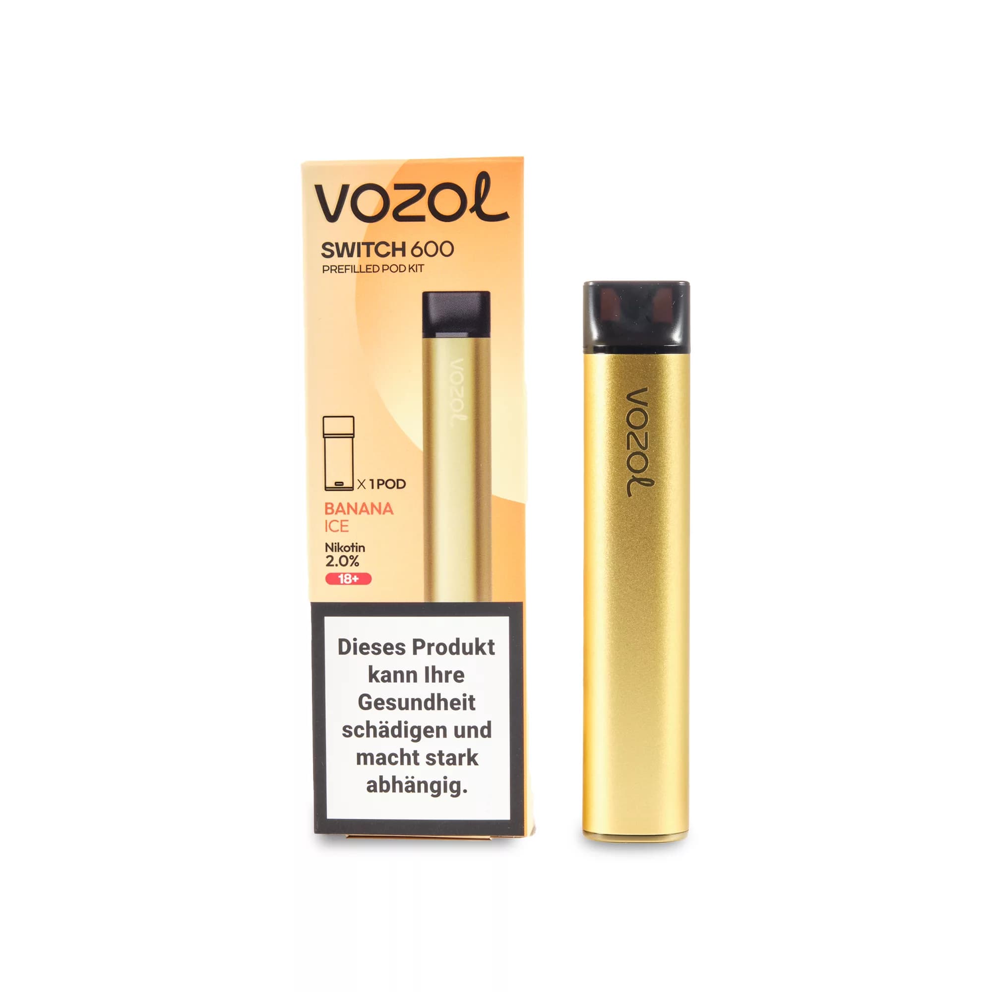 VOZOL Switch 600 Kit – Yellow & Banana ICE