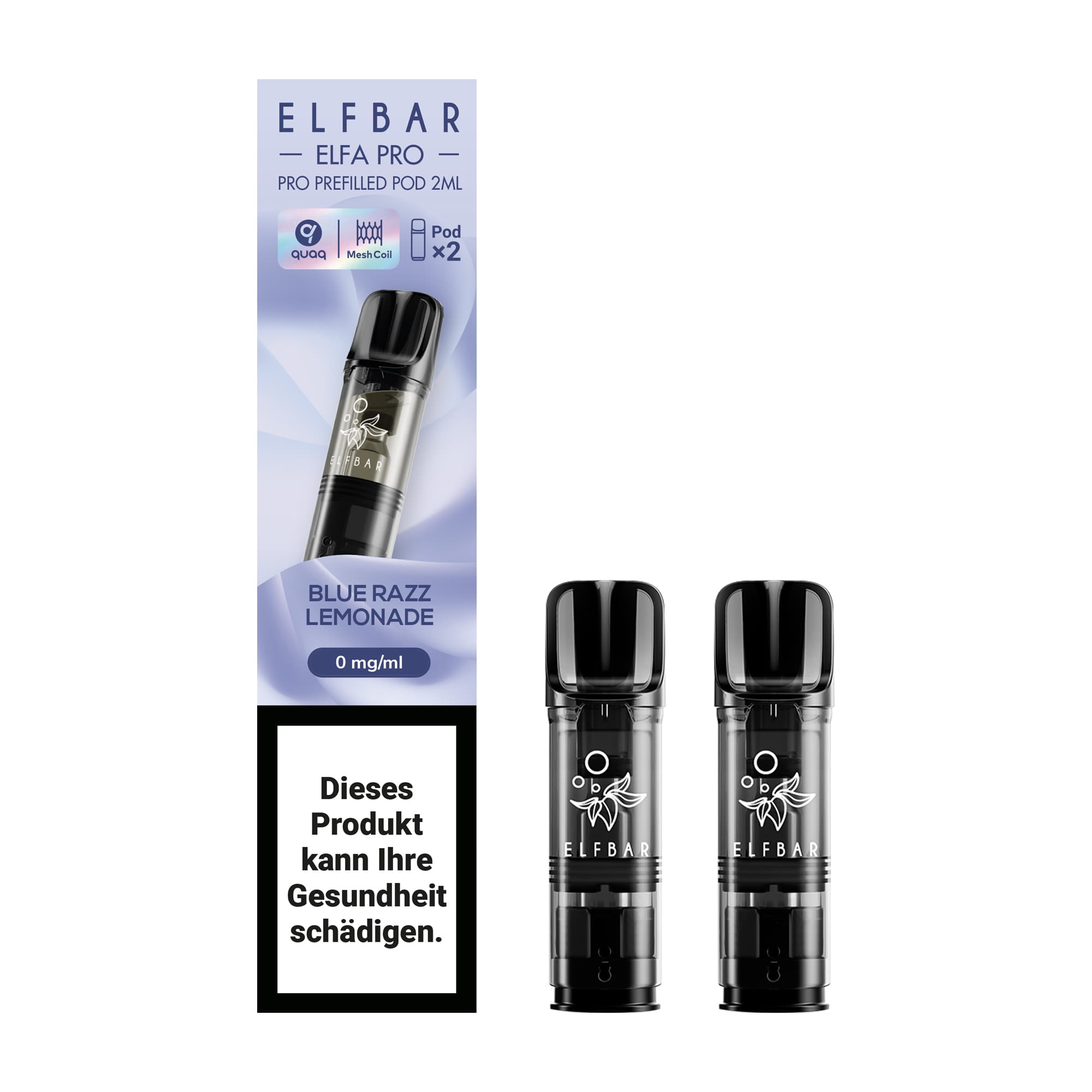 elfa pro pod 0mg blue razz lemonade