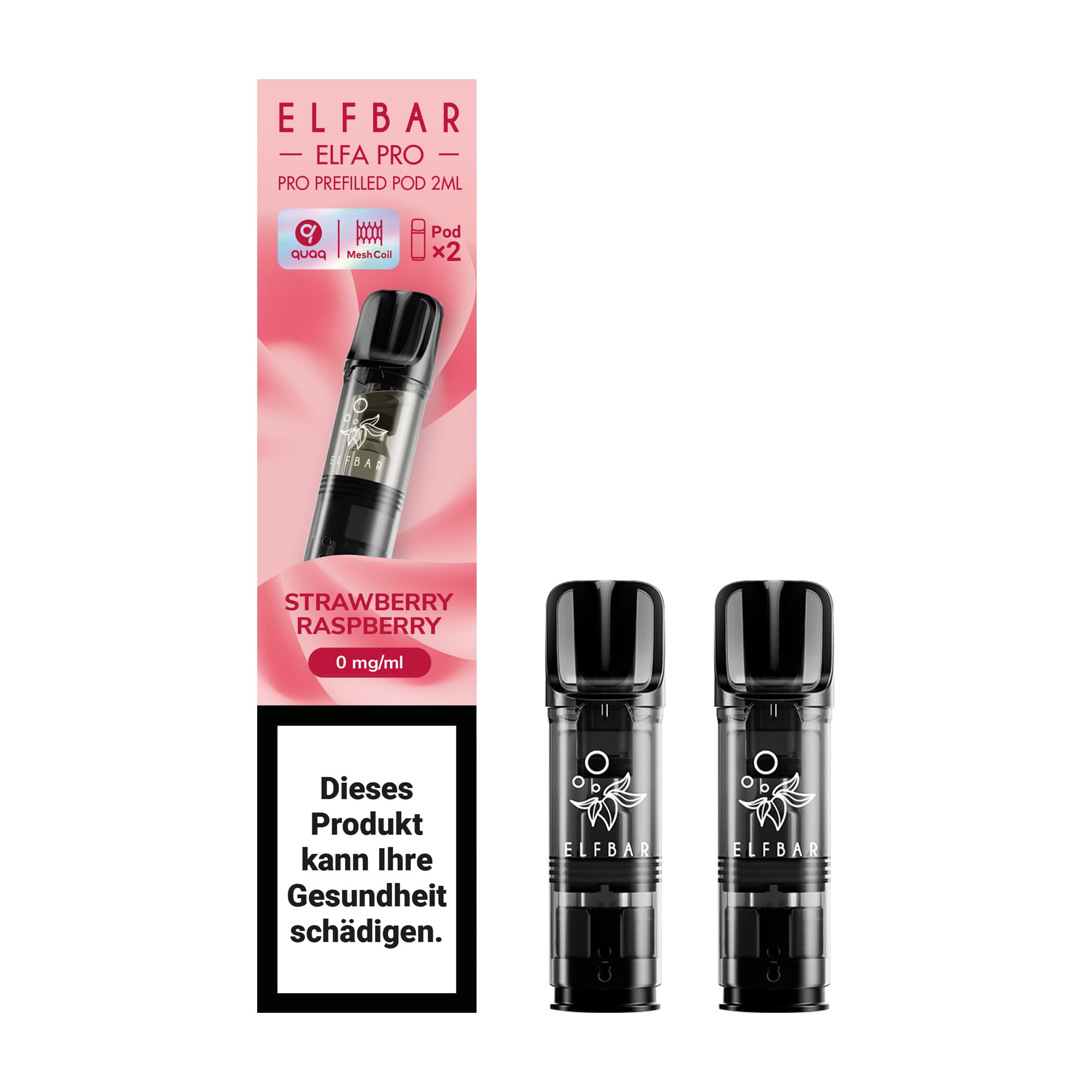 elfa pro pod 0mg strawberry raspberry