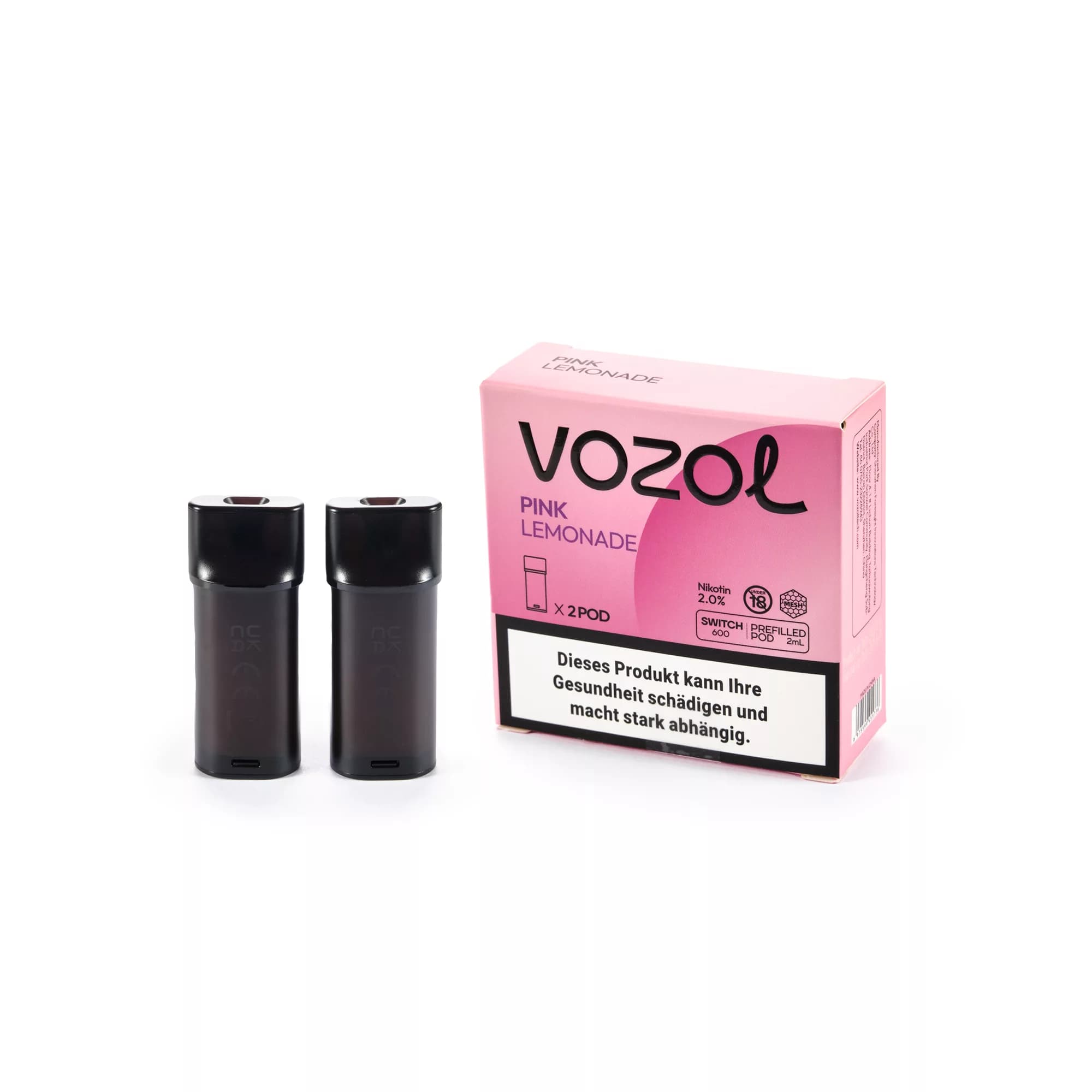 VOZOL Switch 600 Pod – 2 x Pink Lemonade