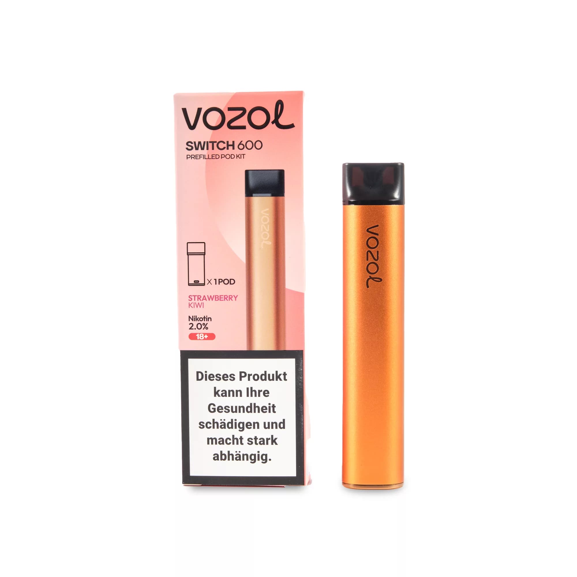 VOZOL Switch 600 Kit – Orange & Strawberry Kiwi